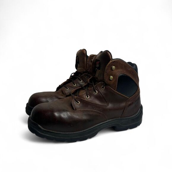 Red Wing brown leather lace up work boots Size US 13 main image 5